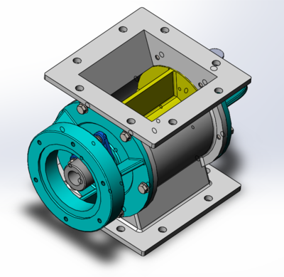 星形卸料器3D模型圖紙 Solidworks在機(jī)械設(shè)備設(shè)計中的應(yīng)用